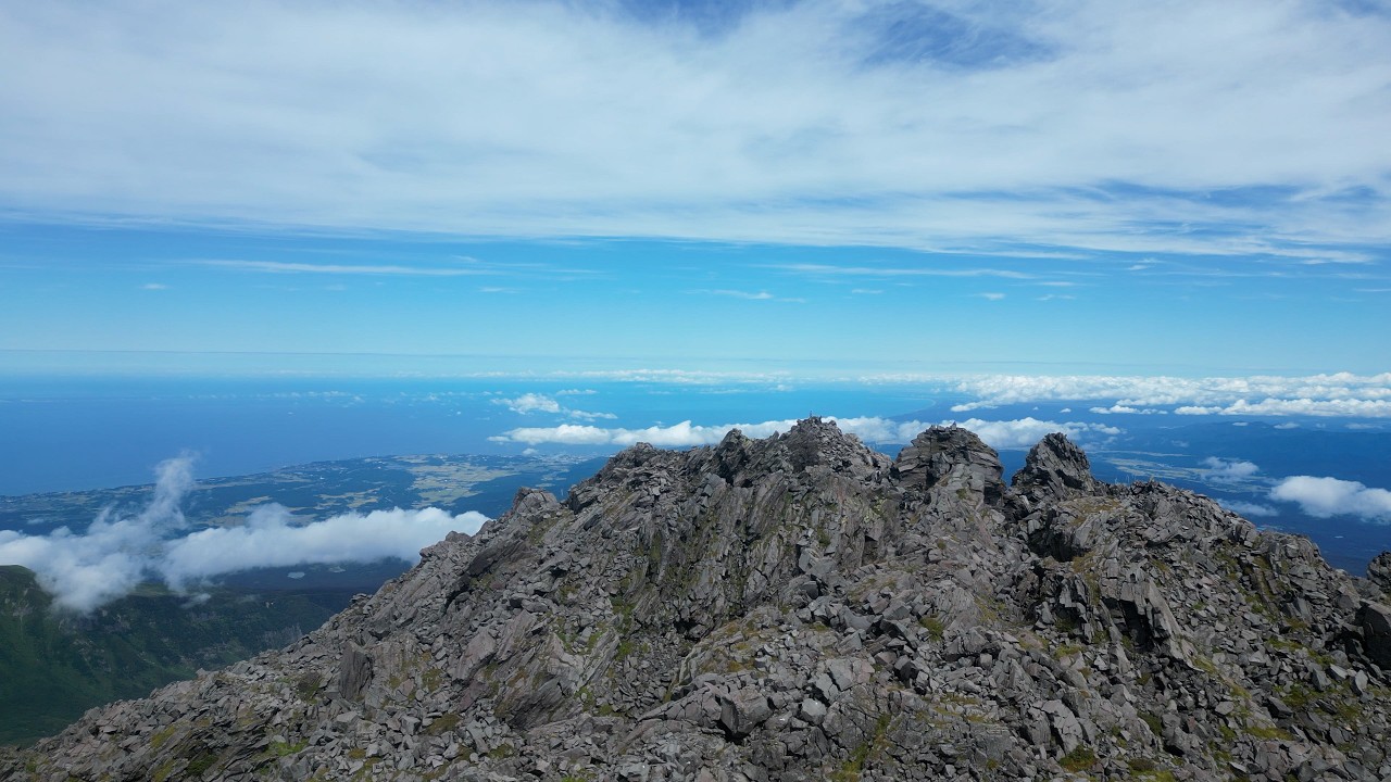 空撮 日本百名山 鳥海山】055 [Aerial View: Mt. Chokai – One of