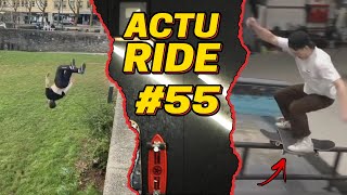 ACTU RIDE #55 : Ils se font surprendre par une avalanche, Du surf en Suisse, parkour, skate et BMX !