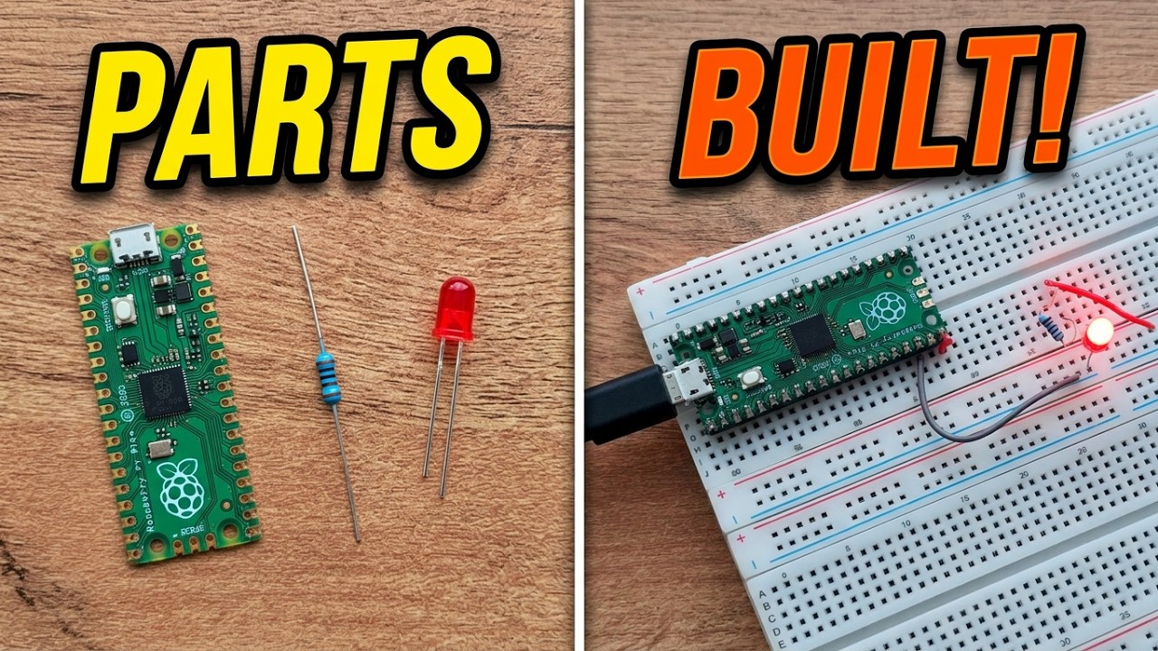 Build Your First Electronics Project with Raspberry Pi Pico! - YouTube