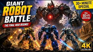 🤖 Giant Robot Battle: The Final War Begins! (30+ Min Sci-Fi Animation) #robotbattle