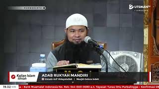 LIVE Adab Rukyah Mandiri - Ust. Arif Hidayatullah