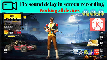 How to fix sound delay in screen recording using kinemaster 😱😱😱