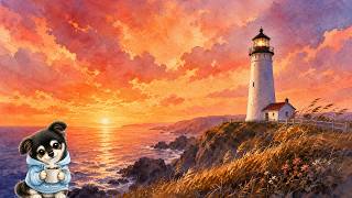 Lighthouse Sunset Lofi Piano π§ 1 Hour Chill Mix to Study, Work & Relax