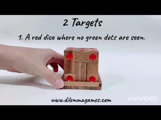 Dice Cube Challenge - 6 puzzles w/ 4 degrees difficulty!