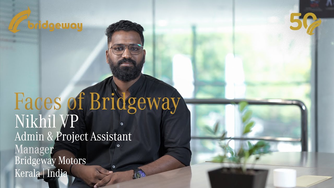 Faces Of Bridgeway: Mr. Nikhil VP sharing his life with Bridgeway. 