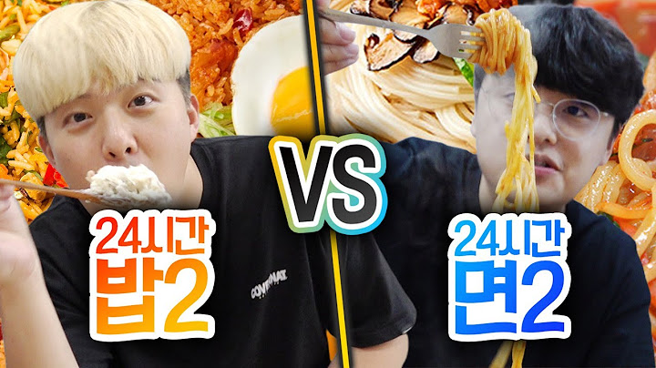 24시간동안 밥만 먹기 VS 면만 먹기!! 뭐가 더 맛있게 먹을까?!?!