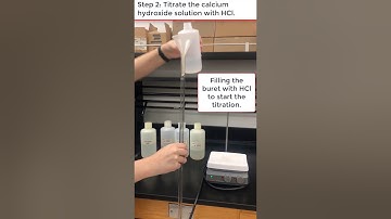 Ksp of Calcium Hydroxide - Lab Video