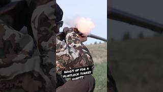 Rollin smoke through the 20ga #flintlock! Shorts #turkeyhunting #muzzleloader