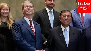 Treasury Secretary Scott Bessent Meets With Japanese Prime Minister Shigeru Ishiba
