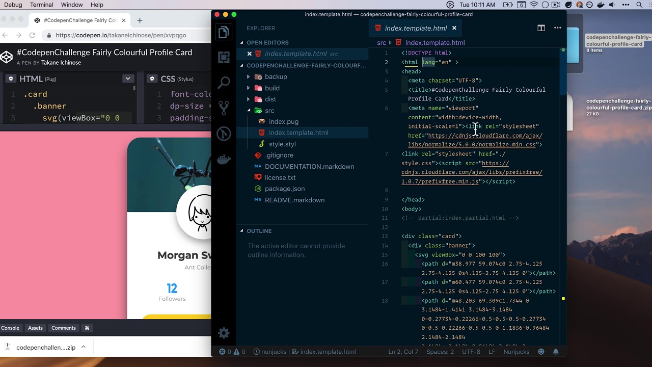 CodePen Pen Exports with Build Process YouTube