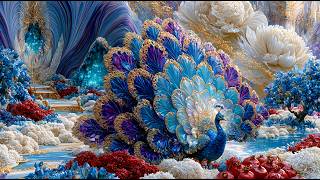 Where Sapphire Dreams Unfold Beneath the Golden Feathers | Ethereal Fantasy Sleep Music