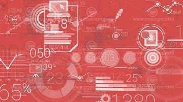 Red Corporate Background With Abstract Elements Of Infographics