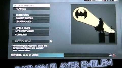 Batman Player Emblem Tutorial- Black Ops