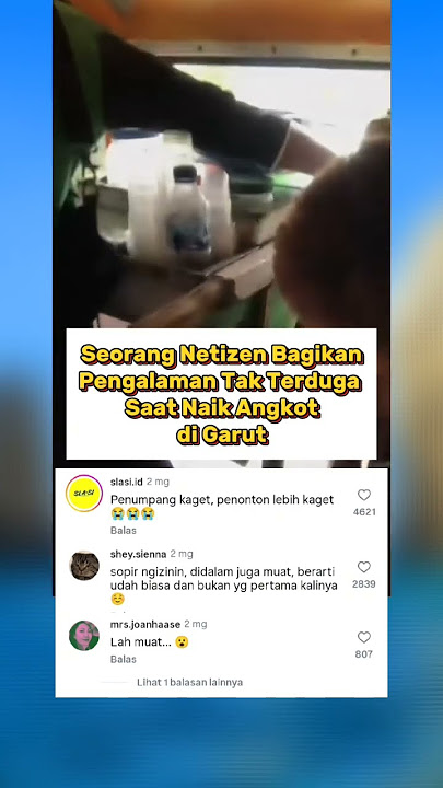 Momen Grobak Naik Angkot di Garut #topcomment #fyp #viralshort