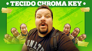 Qual é o tecido usado para chroma key?