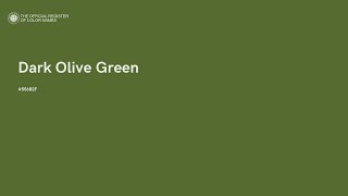 Dark Olive Green Color Name