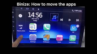 Binize: How to move the apps
