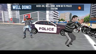 Police car game - police race car and bank robbery screenshot 1