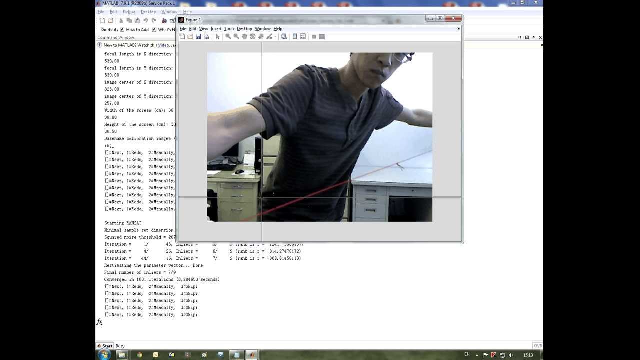 A MATLAB screen-camera calibration program - YouTube