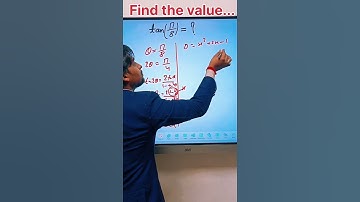 Find the value tan(pi/8)= ❓