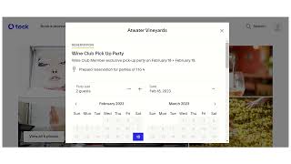 Wine Club: Tock Reservations
