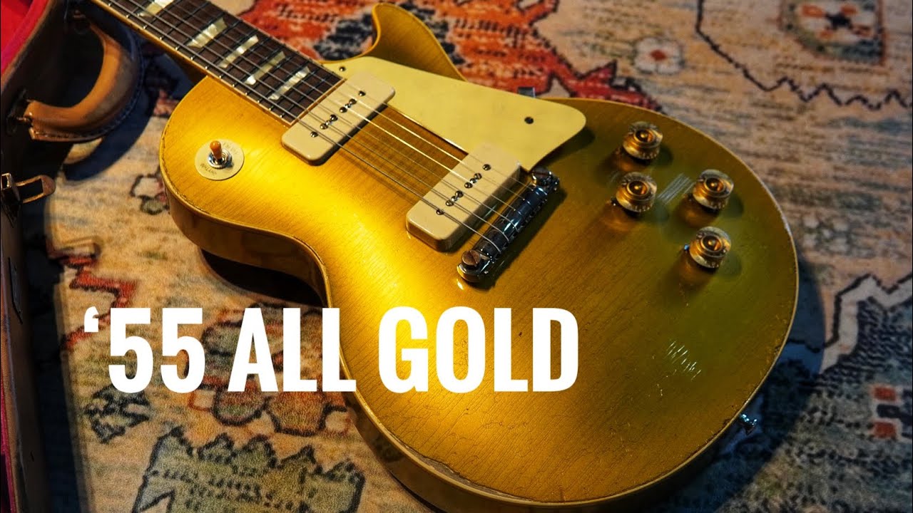 Gibson Murphy Lab 1955 Les Paul All Gold - YouTube