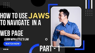 How to Use JAWS | Part 1