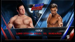WWE2k15 Личное первенство TABLE первый этап Lord Steven Regal - Fandango