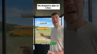 Metal pipe Vs school Bus #metal #pipe Vs #school #bus