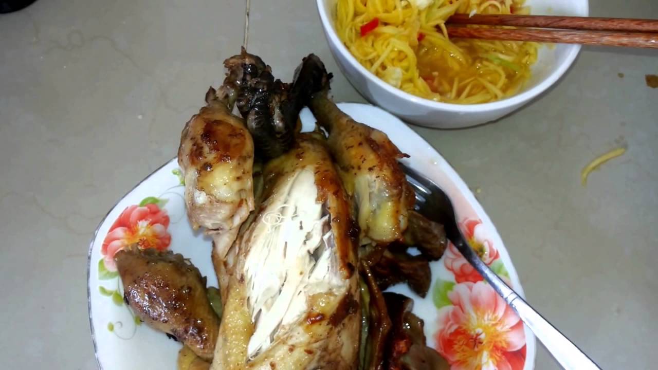Asian Food Phnom Penh Roasted Chicken Youtube YouTube