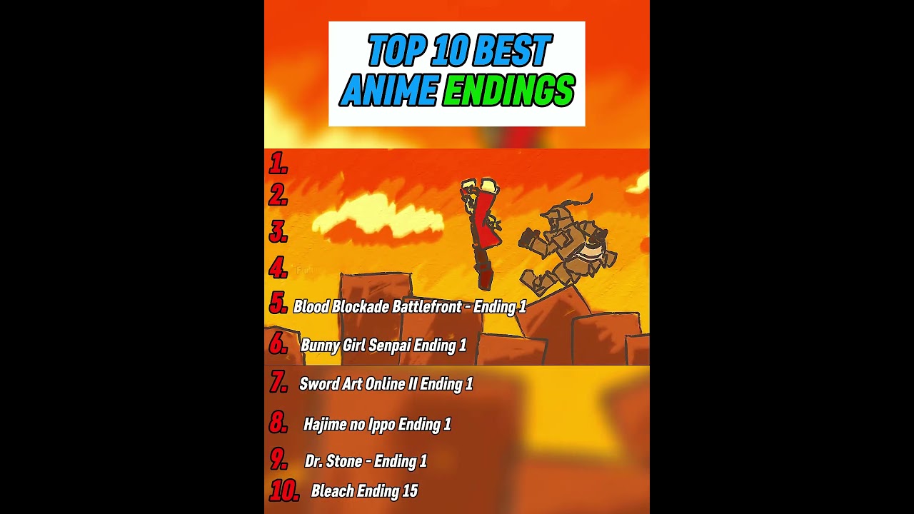 TOP 10 BEST ANIME ENDINGS