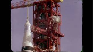Saturn V Launch,  S-1C, S-II & S-IVB Stage Separation (720p)