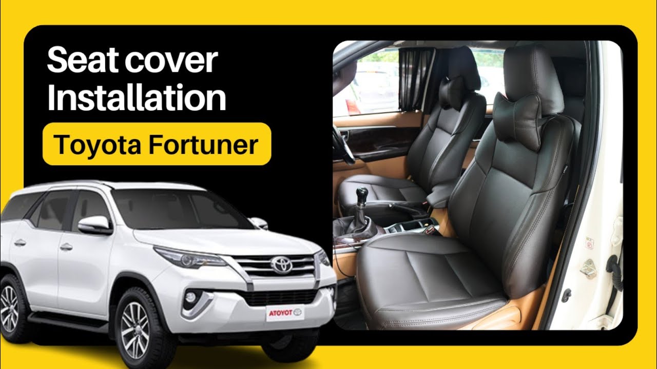 Toyota Fortuner Seat Cover Installation New Fortuner Seat Cover Dunlop fitting truFIT