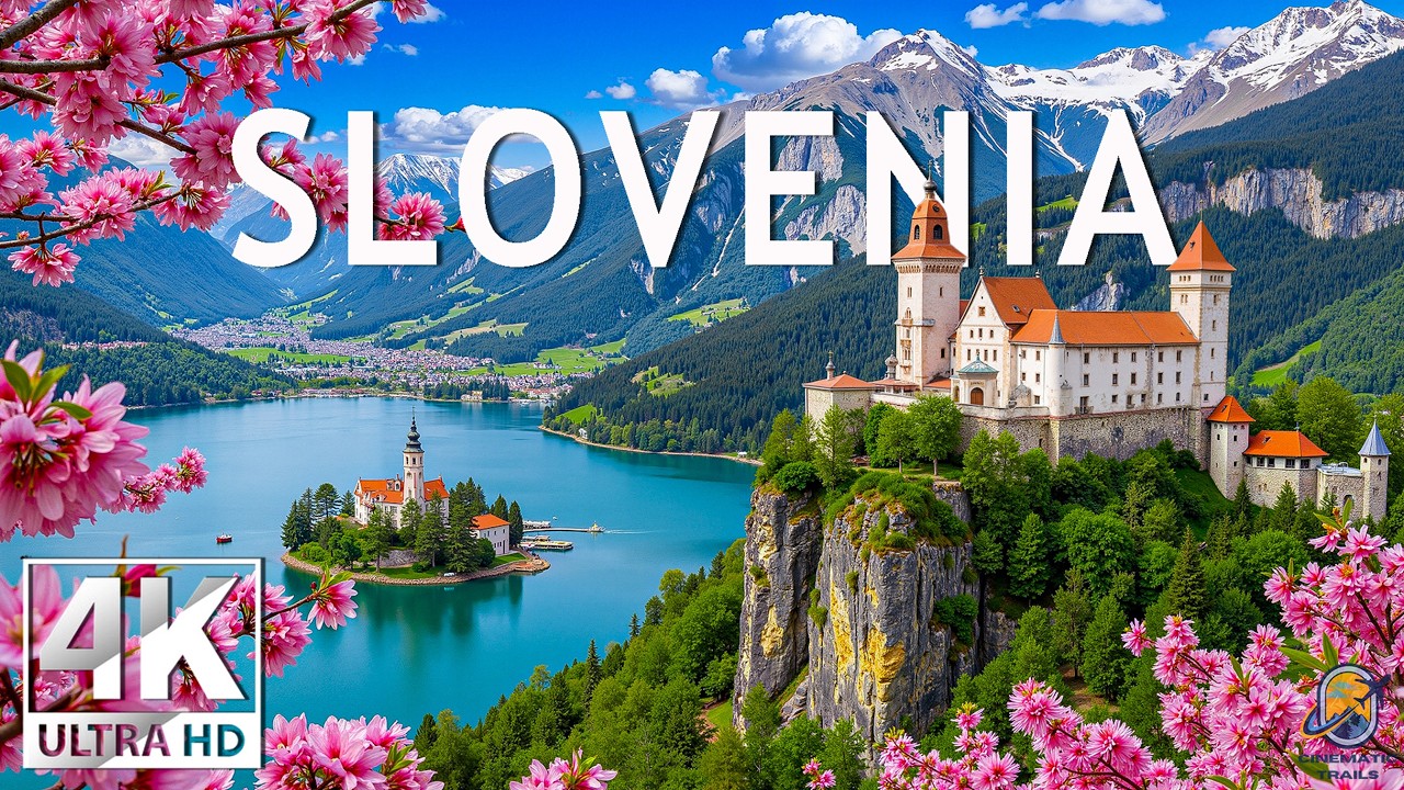 Slovenia Spring 4K 🌸 Emerald Spring Harmony – Alpine Lakes, Blooming Valleys & Gentle Mountain Light