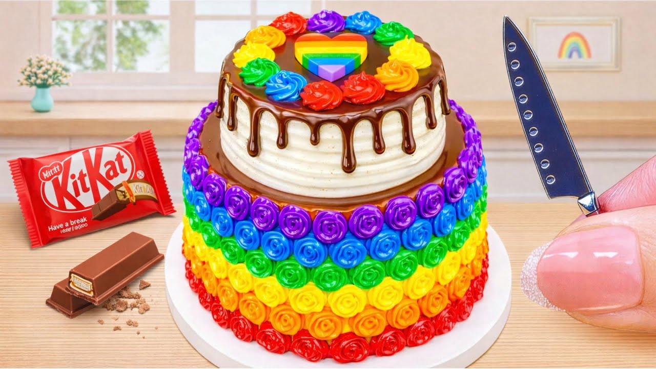 Satisfying Mini Rainbow Cake Recipe With OREO [4K] 🌈 1000+ Mini Cake Challenge & ASMR