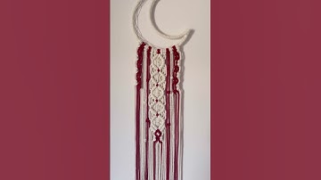 Macrame DreamCatcher Moon and Star