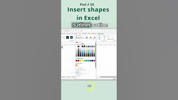 Insert shapes in Excel Part 50  #excel #spreadsheetmagic #exceltips