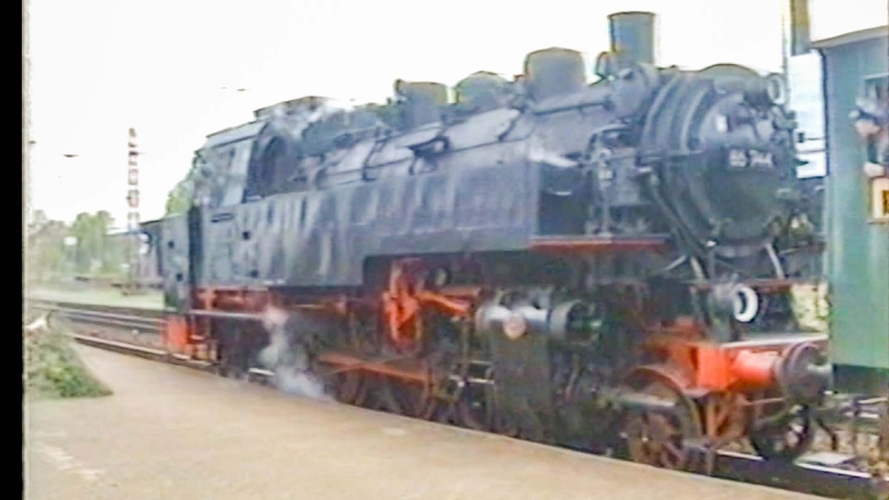 Museums Eisenbahn Minden mit 86 744 nach Bünde und Rahden
