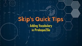 SQT 019 Adding Vocabulary in Proloquo2Go
