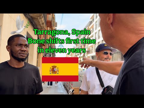 He’s from Nigeria, received healing in Spain, through a woman from Singapore