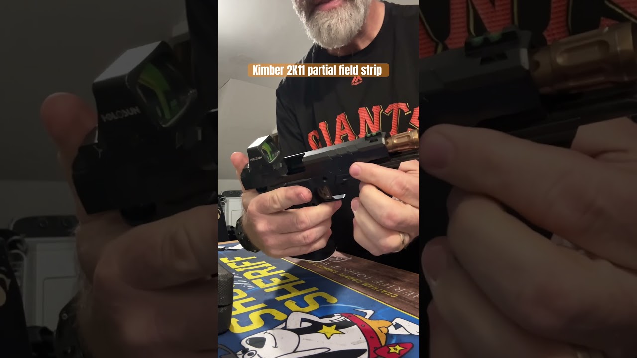 Kimber 2K11 partial field strip. An easier way to deal with the guide rod. 