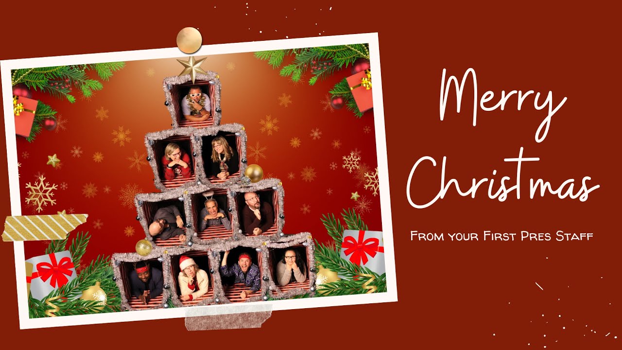 Let's "try" and take photos for the FP Staff Christmas Card...