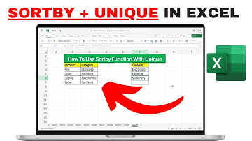 How to Use Sortby Function With Unique In Excel