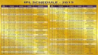Pepsi IPLT20 Schedule 2015 screenshot 4