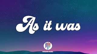 Harry Styles - As It Was (Lyrics)