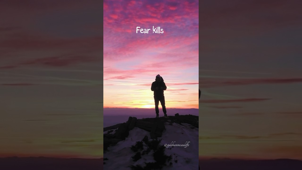 Quote of the day! Fear kills more dream… 