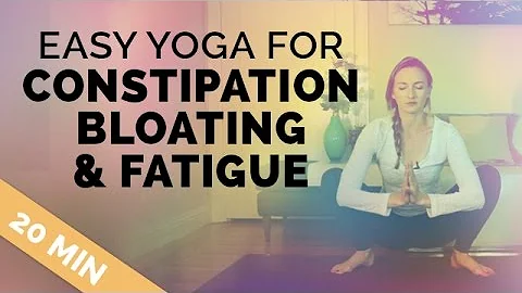 Yoga for Constipation Relief, Cramps and Fatigue | 20 Min Yoga Sequence