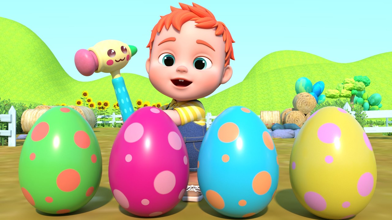 Surprise Eggs Kids Songs | Learn Colors | Nursery Rhymes & Kids Songs