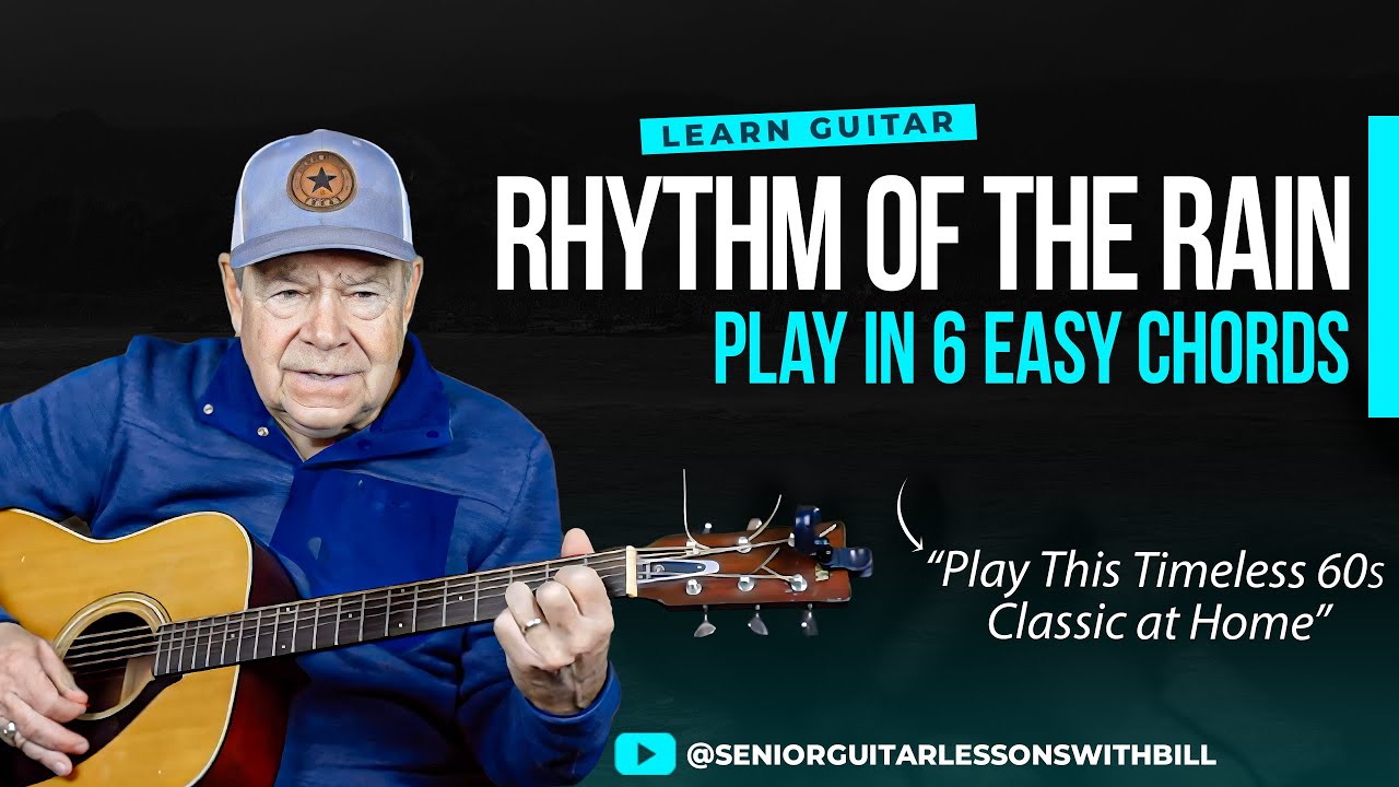 Rhythm of the Rain – Easy 6-Chord Guitar Lesson (The Cascades) | Beginner & Senior Tutorial