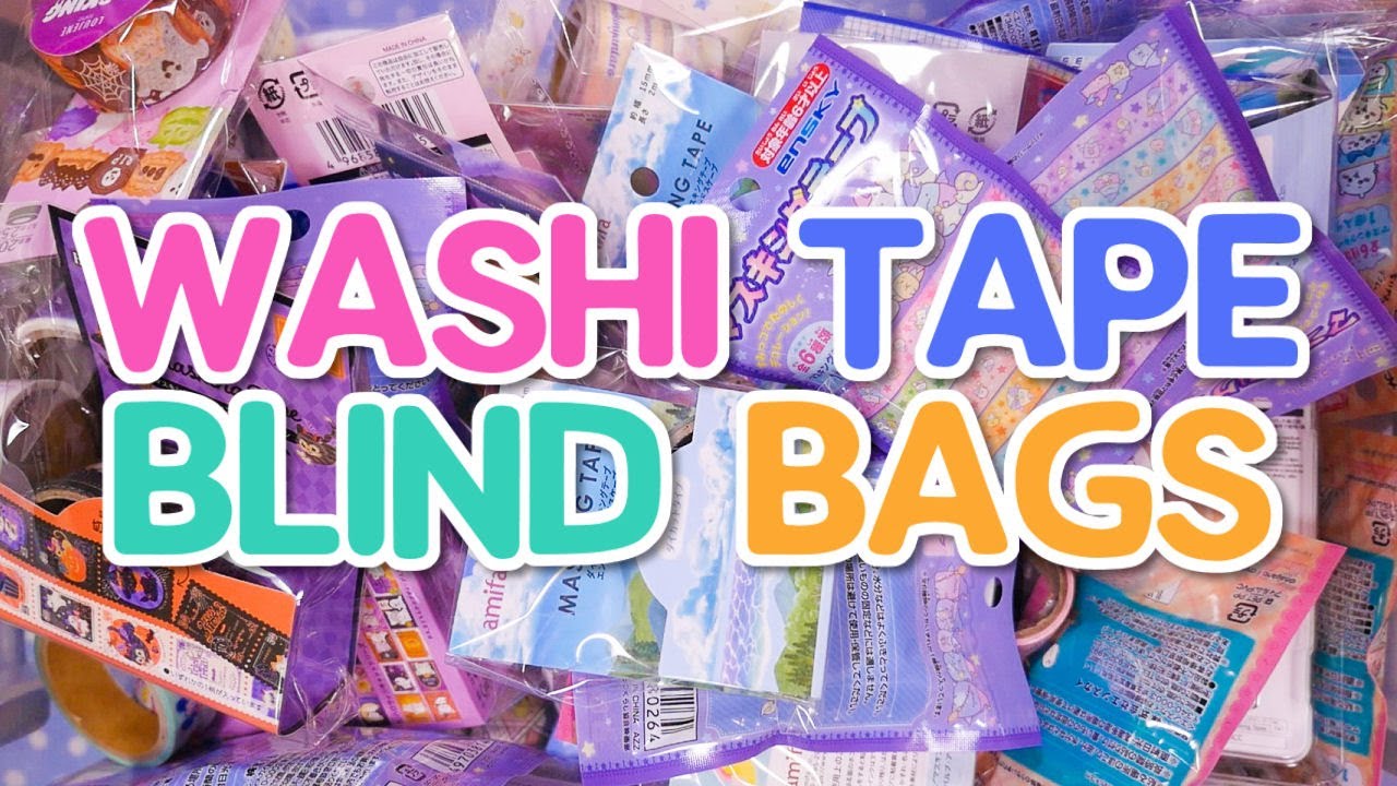 Washi Tape Blind Bags! | 24 Days of December | Day 7 | Demon Slayer | Chiikawa | Sumikko Gurashi
